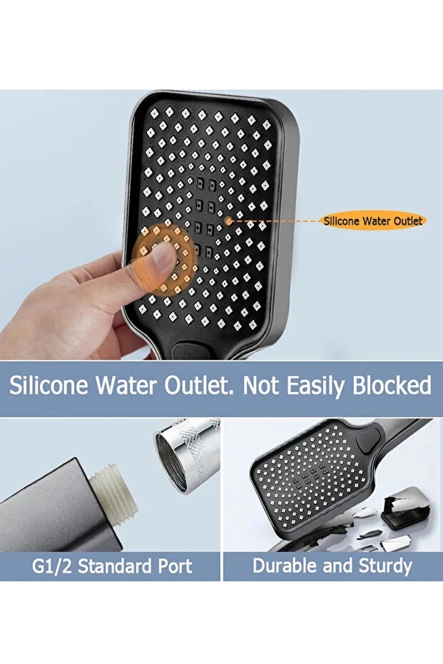 OceanDeep Geniş Çoklu Noozle Banyo Duş Başlığı Yeni Nesil Başlık